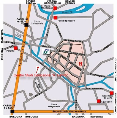 Mappa di Ferrara
