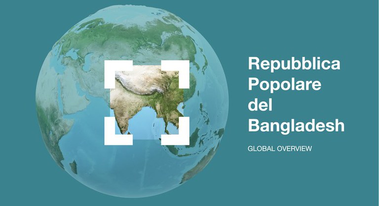 Map of the world highlighting the People's Republic of Bangladesh