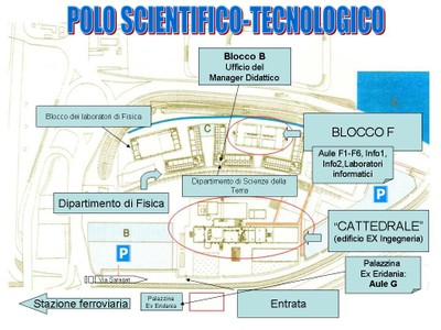 Mappa Polo Scientifico-Tecnologico