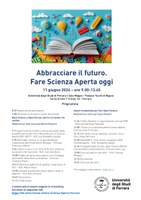 11/06/2024 | "Abbracciare il futuro. Fare Scienza Aperta oggi" | Attività multidisciplinare con credito