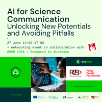 27/06/2024 | Workshop "AI for Science Communication: Unlocking New Potentials and Avoiding Pitfalls" | Ecosister Pillar Training