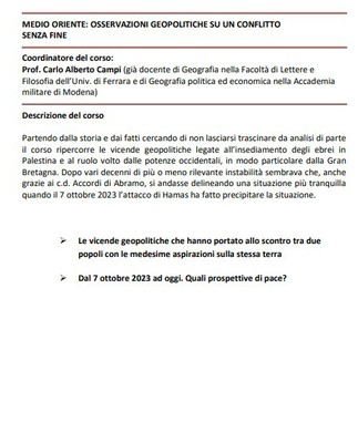 MEDIO ORIENTE: OSSERVAZIONI GEOPOLITICHE SU UN CONFLITTO SENZA FINE 