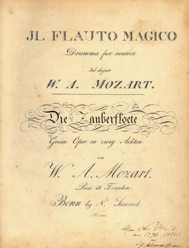 Prova generale de "Il flauto magico"